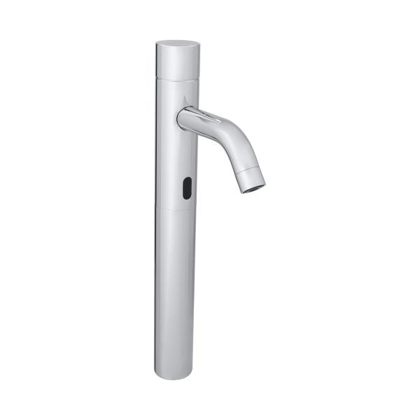 LLAVE DE LATÓN ALTA CON SENSOR KRAGEN PARA LAVABO ACABADO CROMO BATERIA 9V BAJO CONSUMO DE AGUA