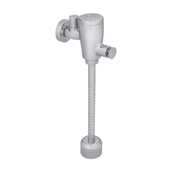 FLUXÓMETRO DE LATÓN MECÁNICO ECOLÓGICO EXPUESTO PARA MINGITORIO DISEÑO SLIM GASTO 0.5L ACABADO CROMO