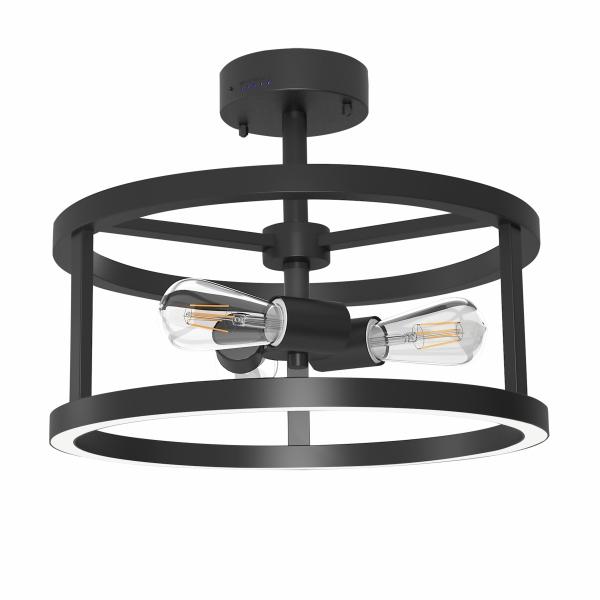 SEMI EMPOTRABLE DE 15" CON 6 VÍAS Y LUZ DE NOCHE NEGRO