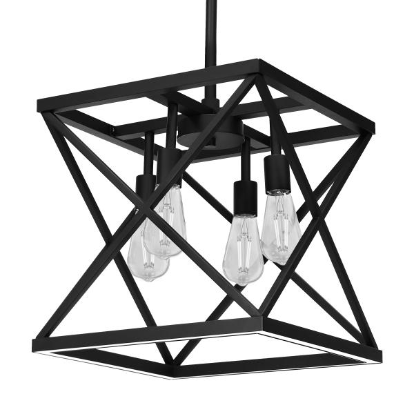 LÁMPARA COLGANTE DE 14" 5 COLORES DE LUZ, LUZ DE NOCHE NEGRO