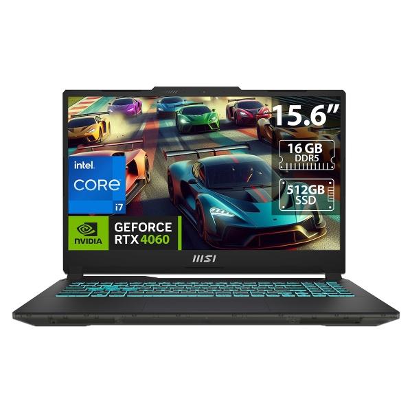 LAPTOP GAMER MSI CYBORG CORE I7 RAM DE 16GB SSD DE 512GB NVIDIA RTX 4060 W11 HOME TECLADO EN INGLÉS
