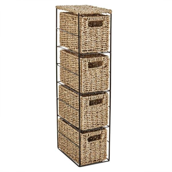 CAJONERA DE RATÁN VIENA 4 NIVELES