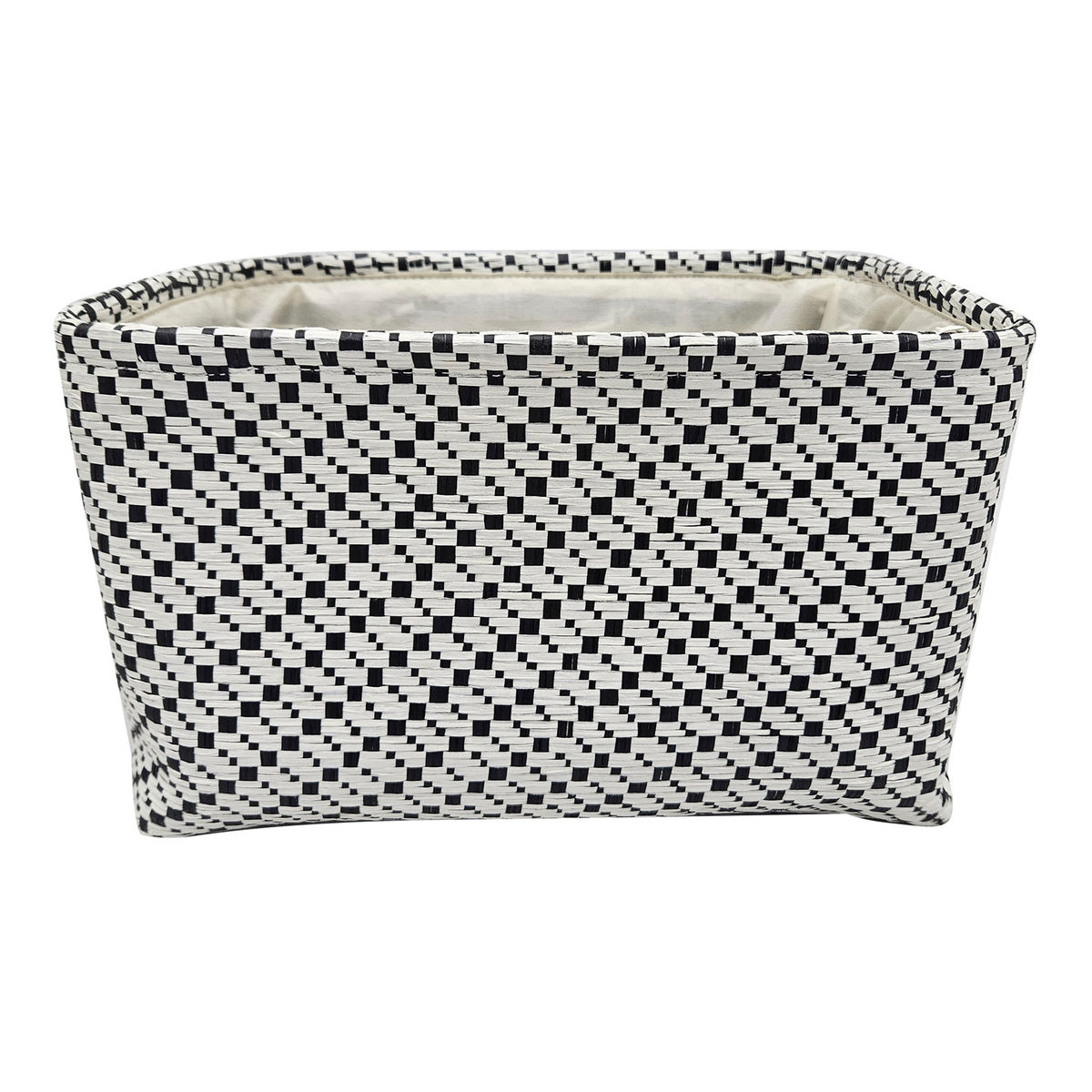 Gaveta 34 x 23 x 20 cm blanco y negro