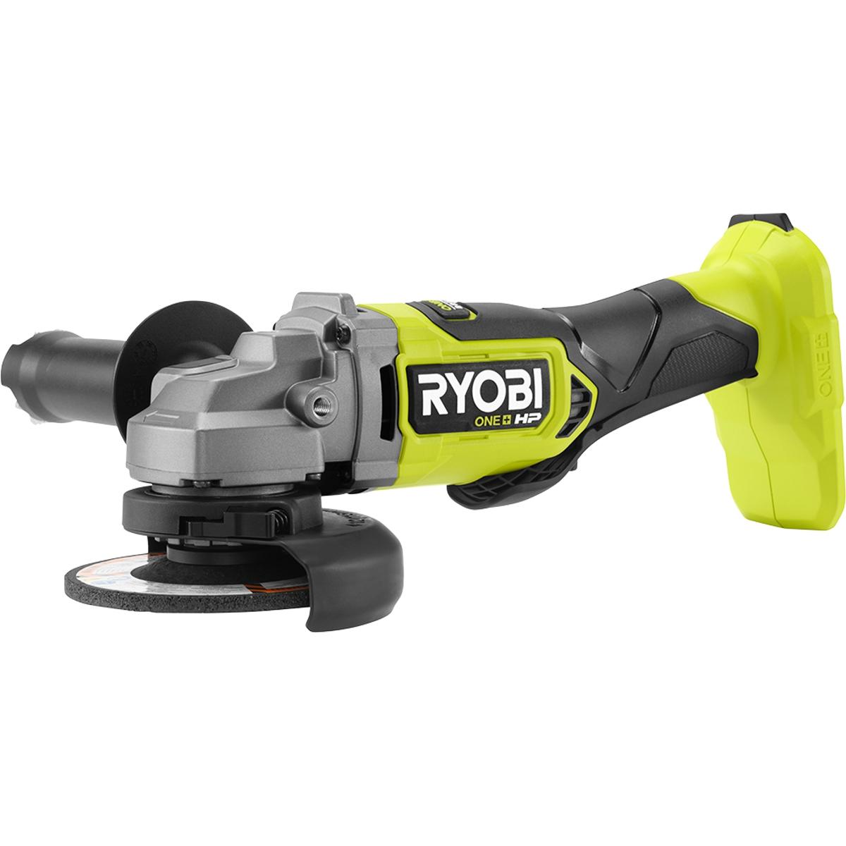 Esmeriladora angular 4 1/2" sin escobillas ryobi one+ hp 18v (sólo herramienta)