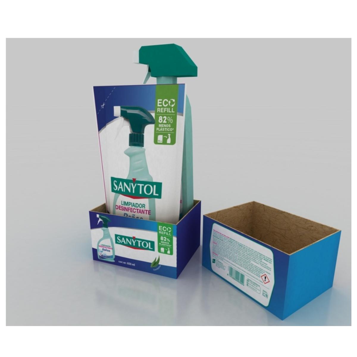 Sanytol pack baños antisarro/moho pistola 750 ml+ bolsa refill 650 ml