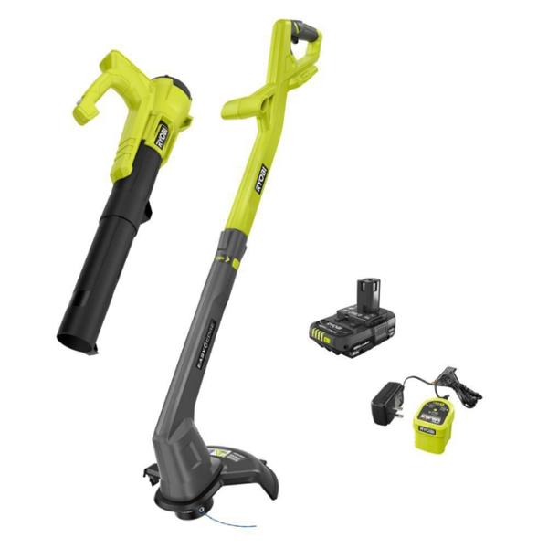 ONE+ 18V COMBO KIT DE DESBROZADORA/BORDEADORA Y SOPLADORA CON BATERIA DE 2AH Y CARGADOR