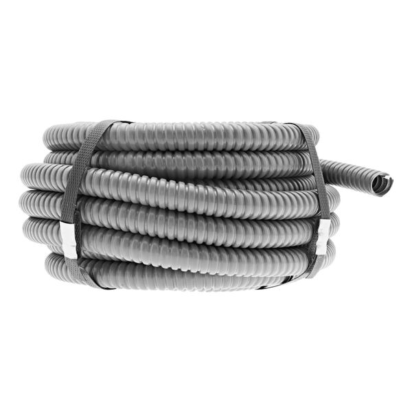 ROLLO DE MANGUERA CONDUIT FLEXIBLE TIPO LIQUIDTIGH DE 1/2 DE PULGADA 10 METROS GRIS