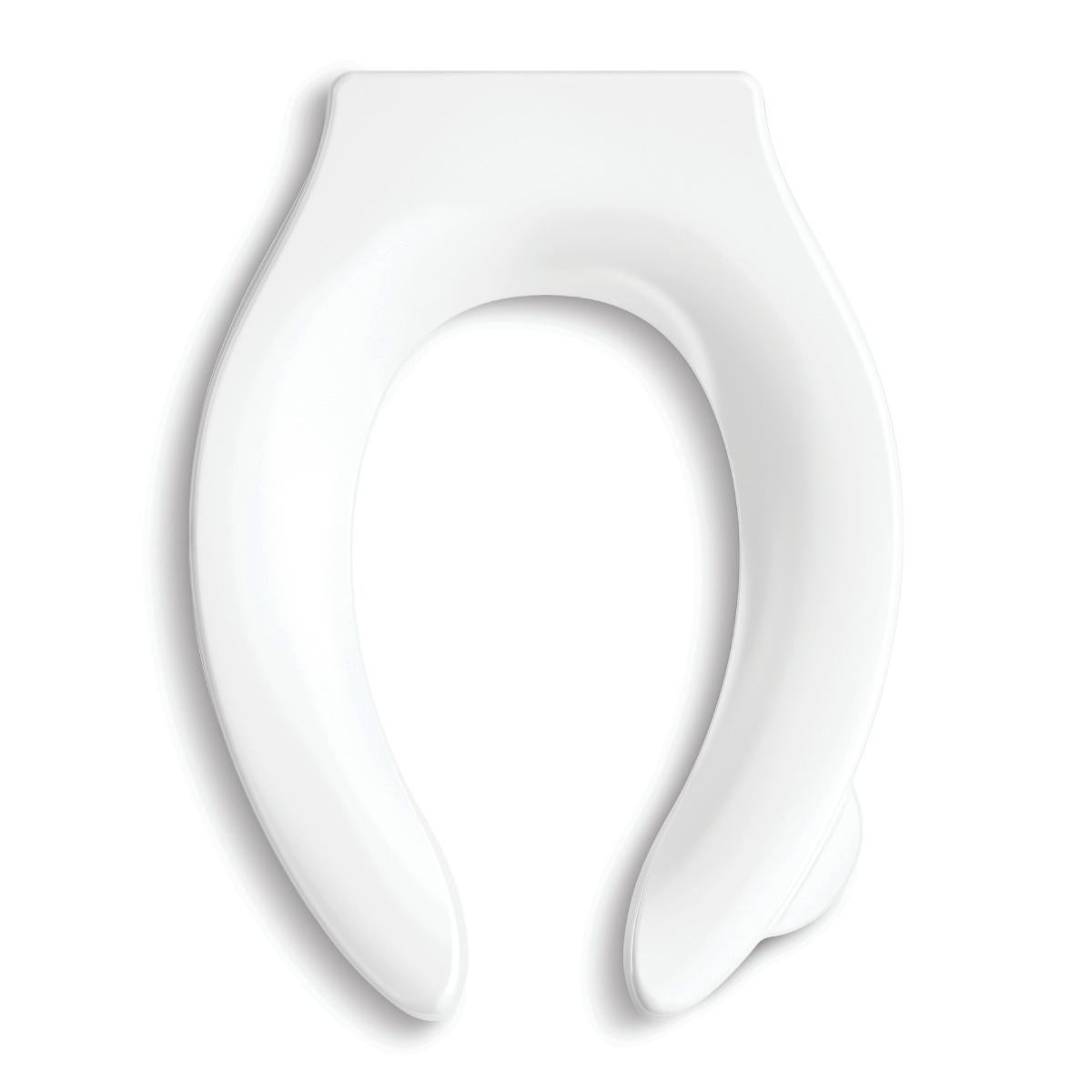 Asiento alargado frente abierto blanco