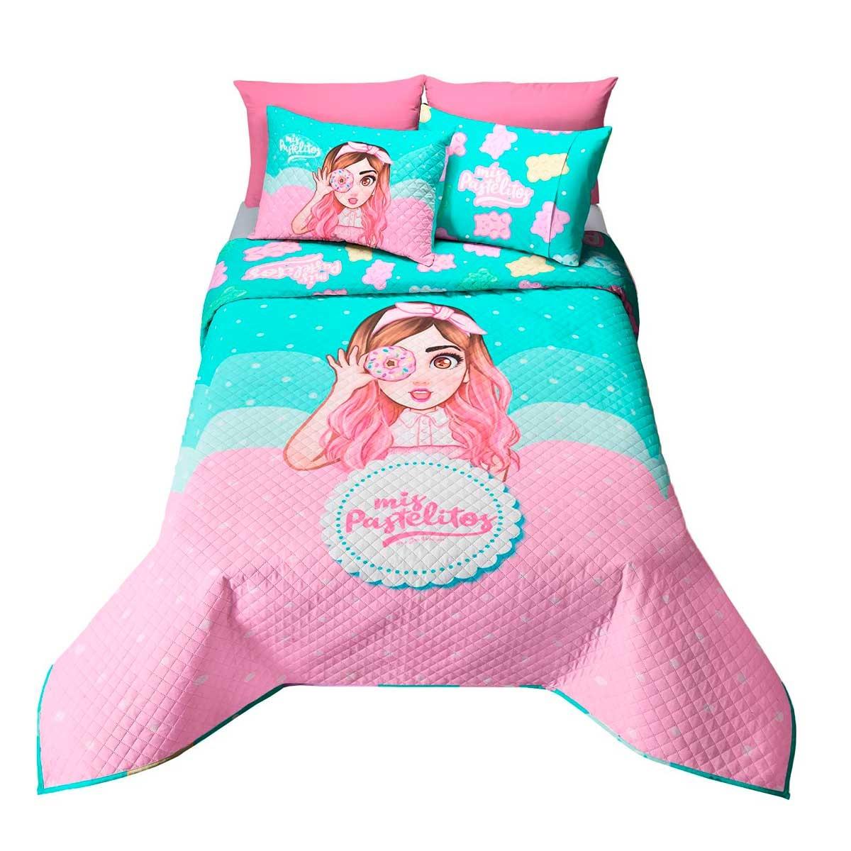 Edrecolcha matrimonial mis pastelitos face