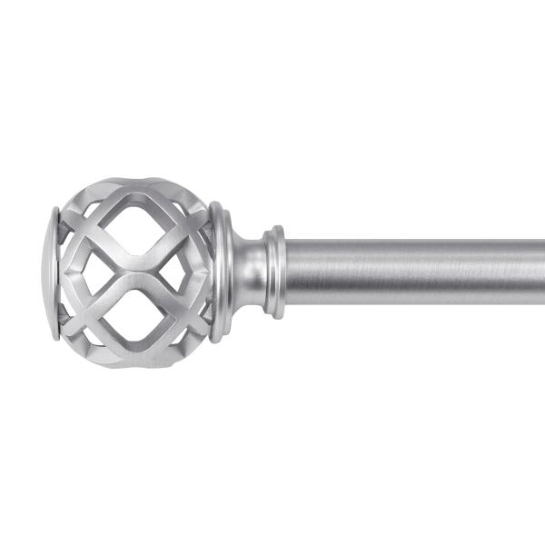 SET DE CORTINEROS CAGE PLATA 1.9 X .91-1.67 MT