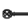 SET DE CORTINEROS NEGRO CAGE 1.9 X.91-1.67 MT