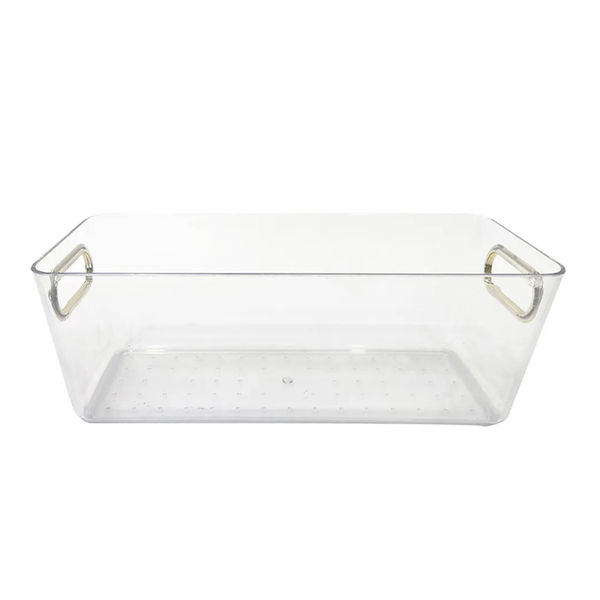GAVETA CON AGARRADERAS 27.5 X 11 X 9.7 CM TRANSPARENTE