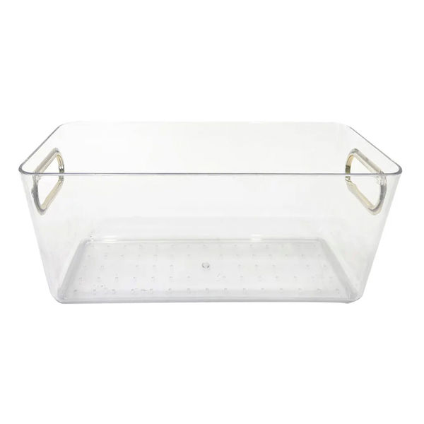 GAVETA CON AGARRADERAS 30.5 X 22 X 14.4 CM TRANSPARENTE