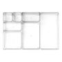 SET DE 7 ORGANIZADORES 32 X 16 X 5.2 CM TRANSPARENTE