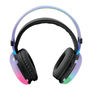 AUDÍFONO BLUETOOTH CON LUCES LED FLAME EN BANDA NEGRO