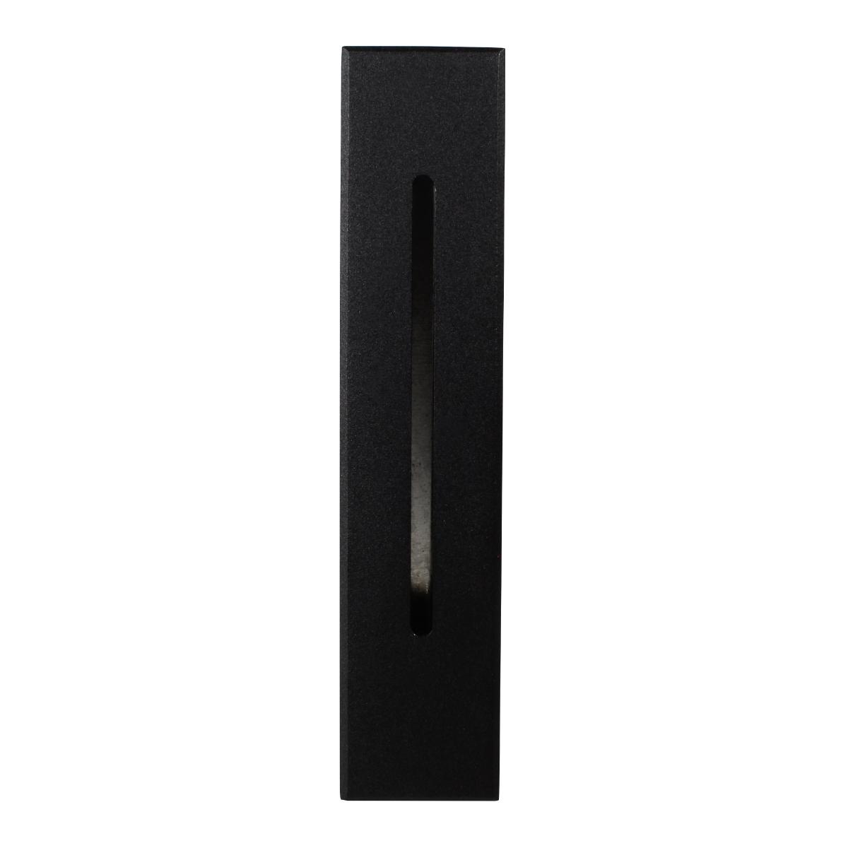 Lampara de cortesia led, empotrar en muro 3w negro