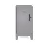 LOCKER METALICO CON 2 REPISAS, COLOR PLATA