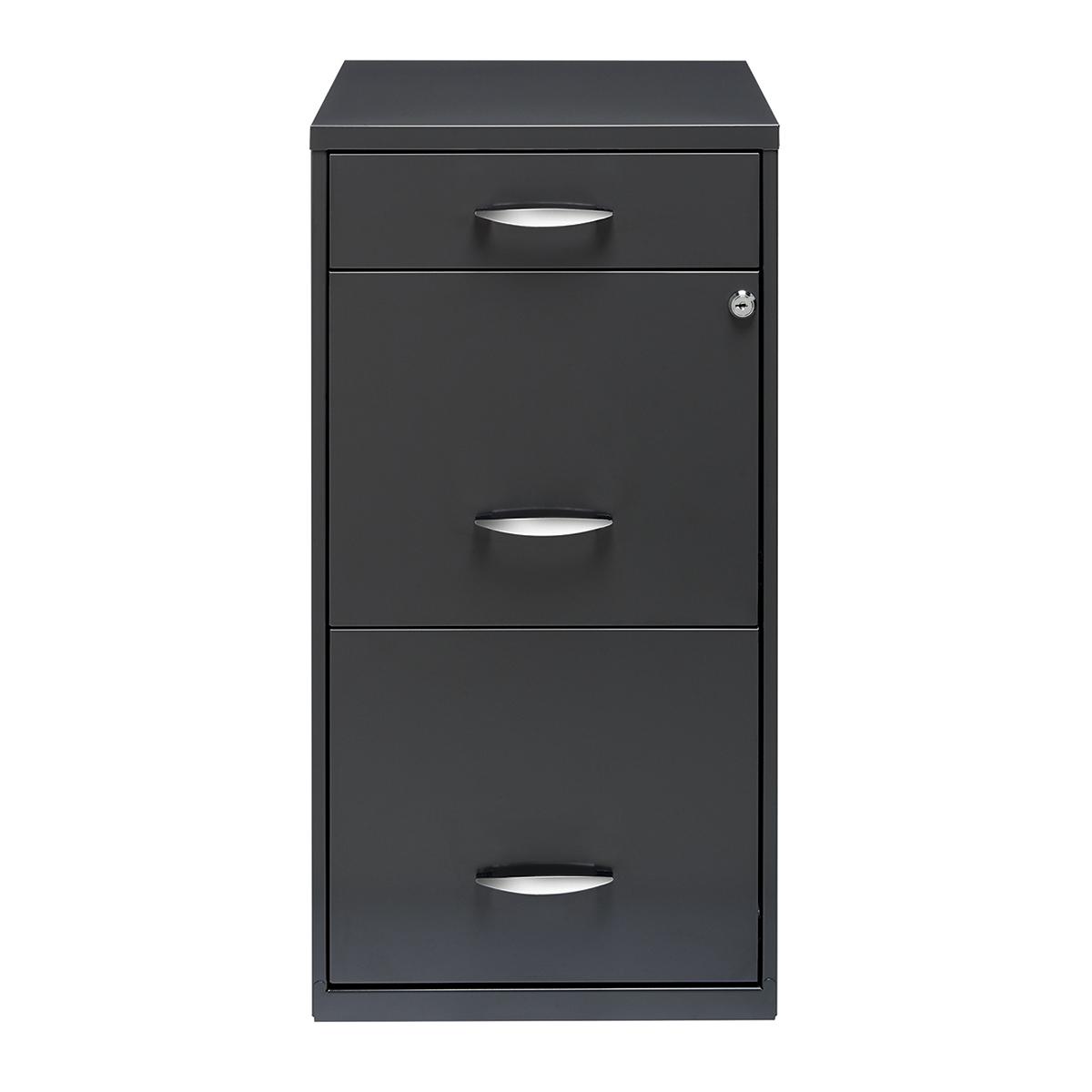 Archivero organizador 3 cajones carta, color gris