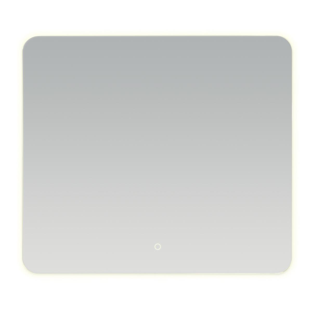 Espejo con luz led rectangular marco biselado 70 x 80 cm