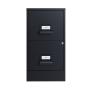 ARCHIVERO METALICO 2 CAJONES CARTA, COLOR NEGRO