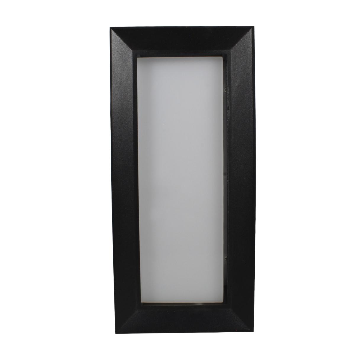 Lampara led sobreponer en muro negro 12 w, 3 000k