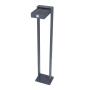 LAMPARA LED SOLAR DE EXTERIOR CON SENSOR DE MOVIMIENTO, 7W, LUZ CALIDA