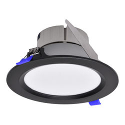 LUMINARIO EMPOTRADO LED DE TECHO COLOR NEGRO