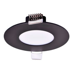 LUMINARIO LED PARA TECHO FLAT 3 PULGADAS COLOR NEGRO