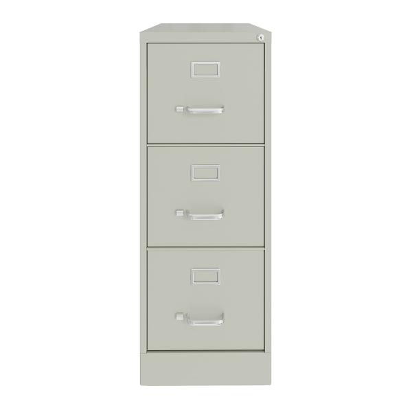 ARCHIVERO METALICO 3 CAJONES CARTA, COLOR GRIS CLARO