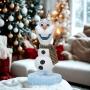 DECORACIÓN NAVIDEÑA ILUMINADA DE OLAF CON SONIDO Y MOVIMIENTO
