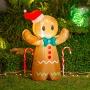 INFLABLE NAVIDEÑO ILUMINADO 1.07 M X 72 X 32 CM GALLETA DE GENGIBRE