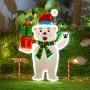 FIGURA NAVIDEÑA ILUMINADA 1.54 X 1.07 M X 44 CM OSO POLAR