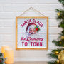 COLGANTE NAVIDEÑO PARA PARED SANTA CLAUS 29.5 X 29.5 CM