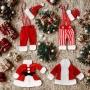 COLGANTE NAVIDEÑO VESTUARIO DE SANTA ROJO 22 CM 4 PIEZAS