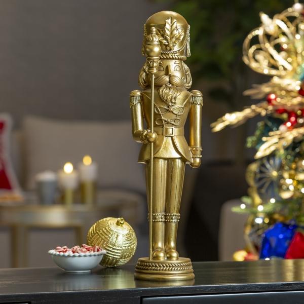 CASCANUECES DE POLIRESINA 50 CM DORADO