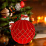 COLGANTE NAVIDEÑO ESFERA ROJA 15 CM