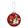 COLGANTE NAVIDEÑO DISNEY ESFERA ROJO 15 X 15 CM