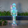 FIGURA NAVIDEÑA ILUMINADA 1.82 M X 51 X 27.8 CM CASCANUECES IRIDISCENTE