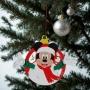 COLGANTE MICKEY NAVIDEÑO MDF 18 CM DISNEY