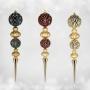 COLGANTE FINIAL 68 CM 3 COLORES COLECCIÓN DORADA