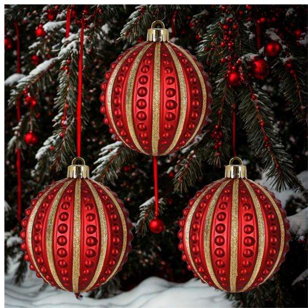 COLGANTE ROJO 13CM COLECCIÓN DORADA