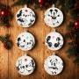 COLGANTE NAVIDEÑO DISNEY ESFERAS BLANCO 8 X 8 CM 4 PIEZAS