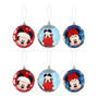 ESFERAS NAVIDEÑAS DISNEY STITCH MULTICOLOR 10 CM 6 PIEZAS