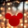 ESFERA NAVIDEÑA DISNEY CABEZA MICKEY MOUSE ROJO 12.5 x 16 CM