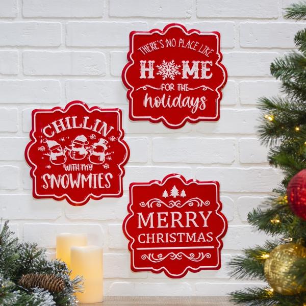 COLGANTE LETRERO 25 CM COLECCIÓN ROJA 3 DISEÑOS