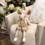 PELUCHE NAVIDEÑO RENO DORADO BEIGE 71 X 17 X 16 CM