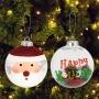 COLGANTE ESFERA SANTA / HAPPY HOLIDAY 15 CM
