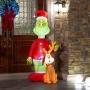 INFLABLE NAVIDEÑO ILUMINADO DE ESCENA GRINCH 1.8M