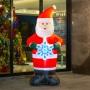INFLABLE NAVIDEÑO ILUMINADO 2.13 M X 95 CM SANTA CLAUS