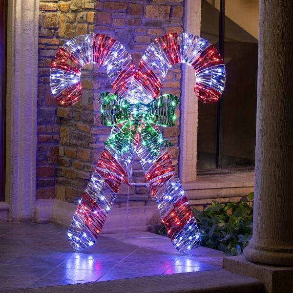 CARAMELOS ILUMINADOS CON MOÑO 1.5 M